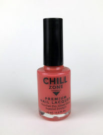 Salmon Pink-Orange Nail Lacquer by Chill Zone Nails
