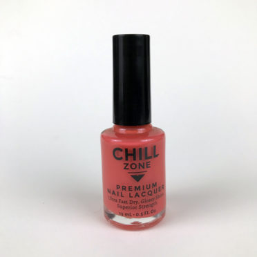 Salmon Pink-Orange Nail Lacquer by Chill Zone Nails